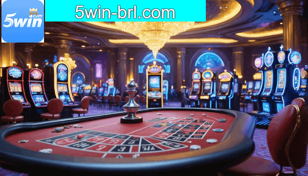Interface do catálogo de jogos online 5win com categorias puzzles e party games
